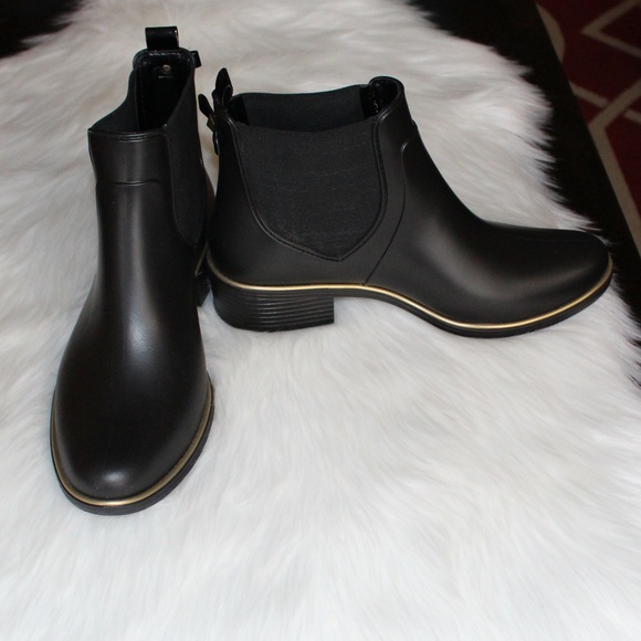 Kate Spade New York, Sedgwick Chelsea Ankle Rain rubber boots with bow - Picture 2 of 12